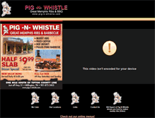 Tablet Screenshot of pig-n-whistle.com